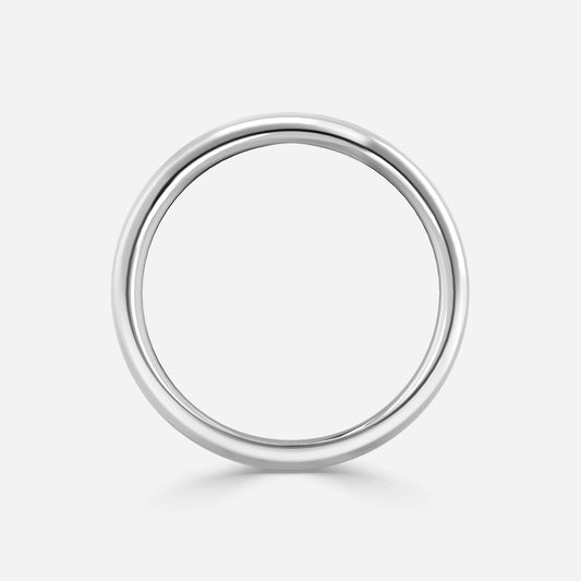1.00 Carat Lab Grown Round Diamond Elsmere Plain Wedding Band in Platinum