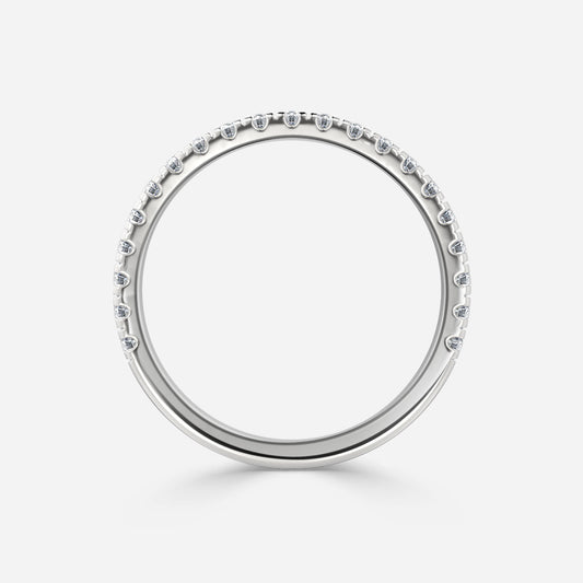 0.30 Carat Lab Grown Round Diamond Grace Wedding Band in Platinum