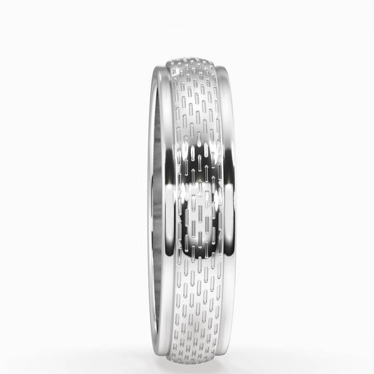 1.00 Carat Lab Grown Round Diamond Russell Men S Wedding Band in Platinum