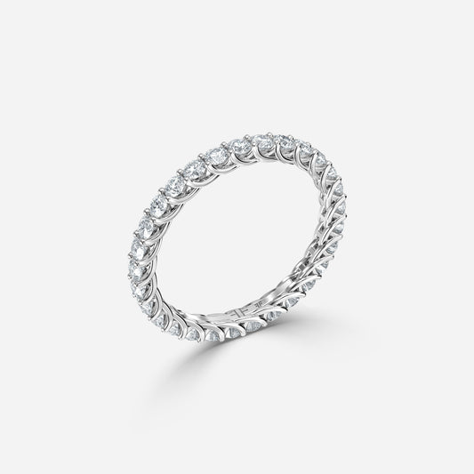 1.50 Carat Lab Grown Round Diamond Rozen Wedding Band in Platinum
