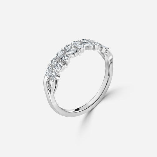 0.48 Carat Lab Grown Round Diamond Zara Wedding Band in Platinum
