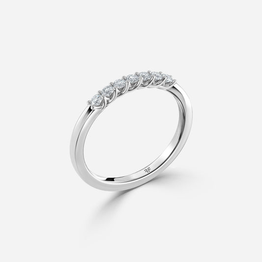 0.30 Carat Lab Grown Round Diamond Nour 70Mm Wedding Band in Platinum