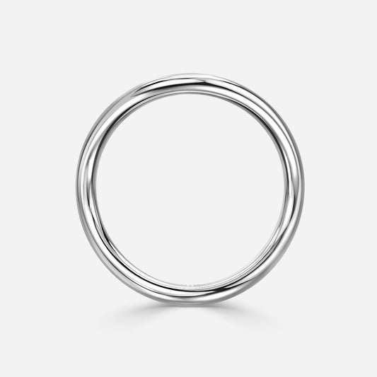 1.00 Carat Lab Grown Round Diamond Flow V1 Wedding Band in Platinum