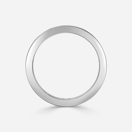 0.18 Carat Lab Grown Round Diamond Six Star Wedding Band in Platinum