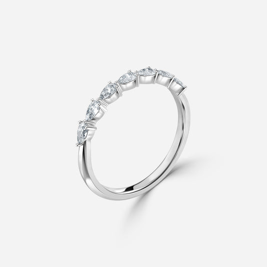 0.60 Carat Lab Grown Round Diamond Scarlett Wedding Band in Platinum