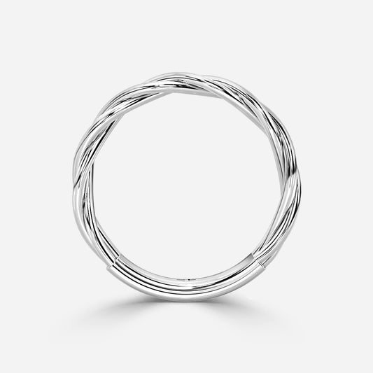1.00 Carat Lab Grown Round Diamond Frida Entwined Wedding Band in Platinum